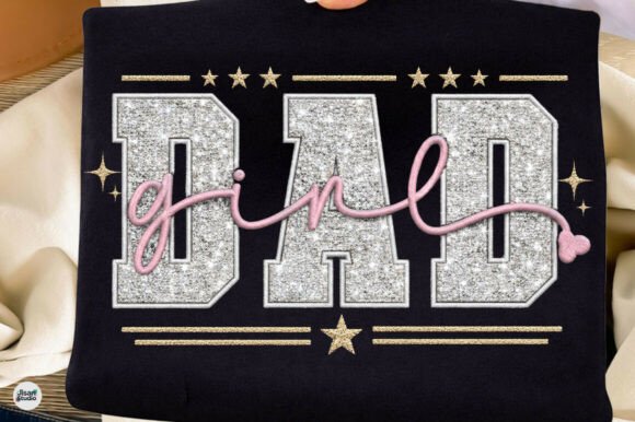 Dad Girl Glitter Faux Embroidery Shirt: A Designer's Review