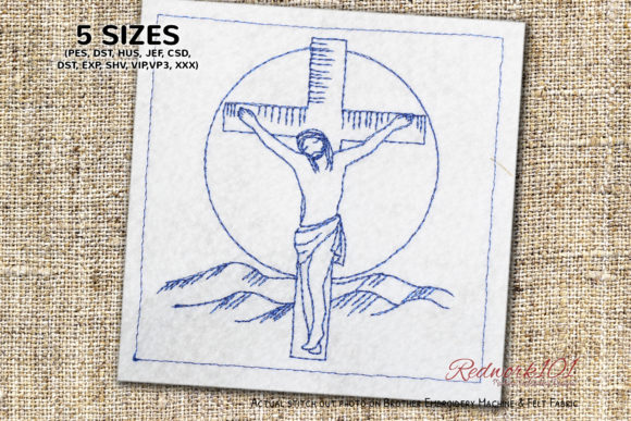 Jesus on Cross Redwork Design: A Pro Review