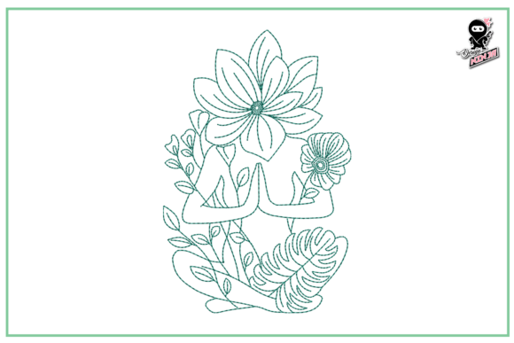 Lotus Girl Redwork: A Craft Fair Designer's Review