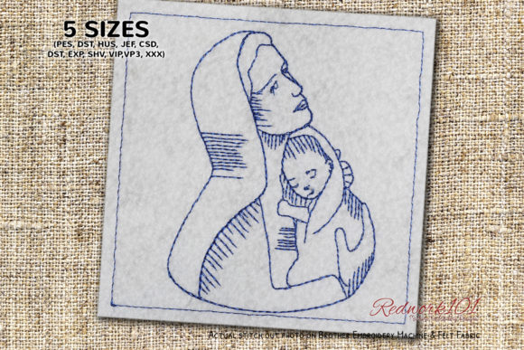 Mary Holding Baby Jesus Redwork: A Pro Review